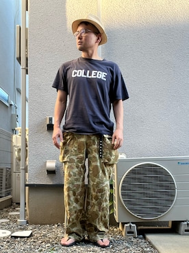「アイテム（帽子）」を使った、たいやまさん（メンズ・168cm・40代）の夏コーディネート