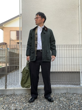 「SANDERS（サンダース）のアイテム」を使った、たいやまさん（メンズ・168cm）の冬コーディネート