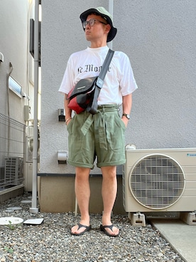 「アイテム（アナログ腕時計）」を使った、たいやまさん（メンズ・168cm）の夏コーディネート