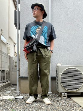 「アイテム（アクセサリー）」を使った、たいやまさん（メンズ・168cm・40代）の夏コーディネート
