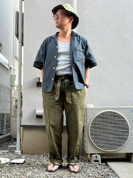 「アイテム（ブレスレット）」を使った、たいやまさん（メンズ・168cm・40代）の夏コーディネート
