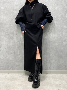 simさん（レディース・151cm）の冬コーディネート