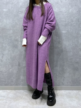 simさん（レディース・151cm）の冬コーディネート