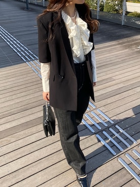 simさん（レディース・151cm）の春コーディネート