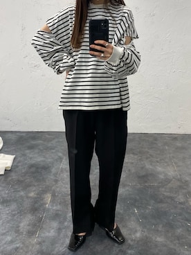 simさん（レディース・151cm）の冬コーディネート