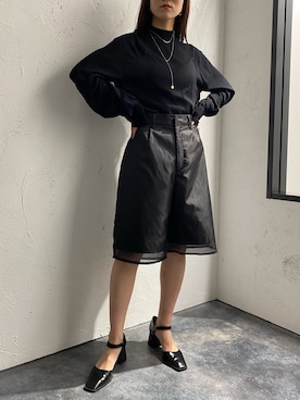 simさん（レディース・151cm）の冬コーディネート