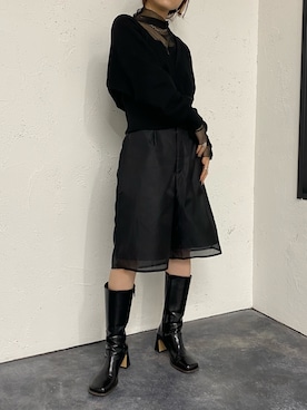 「スウエット」｜「アイテム（その他）」を使った、simさん（レディース・151cm）の冬コーディネート