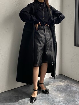 simさん（レディース・151cm）の冬コーディネート