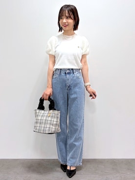 「OPAQUE.CLIP（オペークドットクリップ）のアイテム」を使った、kozuさん（レディース・148cm）の夏コーディネート