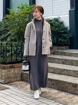 「THE SHOP TK （ザ ショップ ティーケー ）のアイテム（その他アウター）」を使った、kozuさん（レディース・148cm）の冬コーディネート