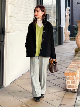 「THE SHOP TK （ザ ショップ ティーケー ）のアイテム（その他アウター）」を使った、kozuさん（レディース・148cm）の冬コーディネート