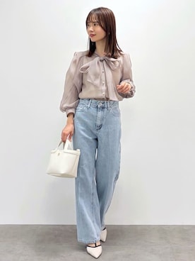 「index（インデックス）のアイテム（パンツ）」を使った、kozuさん（レディース・148cm）の春コーディネート