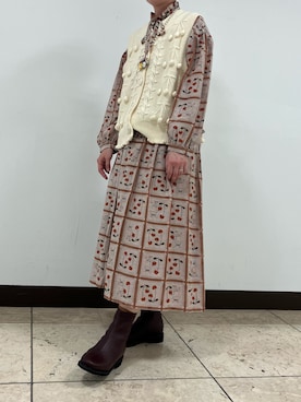 「HIMIKO（ヒミコ）のアイテム」を使った、HIMIKO　そごう千葉店さん（レディース・155cm）の秋コーディネート