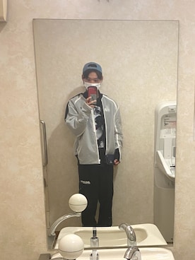 「トイレから失礼しやす」｜「アイテム（ジャケット/アウター）」を使った、原 ゆうまさん（メンズ・176cm）の夏コーディネート