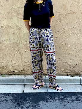 「ISLAND SLIPPER（アイランドスリッパ）のアイテム」を使った、yokoiさん（レディース・165cm）の夏コーディネート