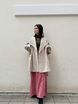 「スタイリング」｜「アイテム（ジャケット/アウター）」を使った、akariさん（レディース・154cm）の秋コーディネート