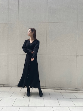 「LAGUNAMOON（ラグナムーン）のアイテム（その他アウター）」を使った、akariさん（レディース・154cm）の冬コーディネート
