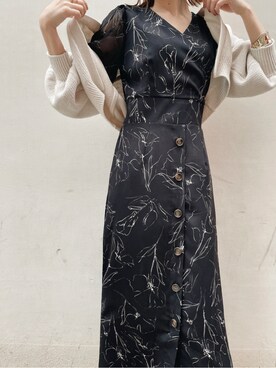 「スタイリング」｜「アイテム（ワンピース/ドレス）」を使った、akariさん（レディース・154cm）の夏コーディネート
