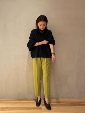 「スタイリング」｜「アイテム（パンツ）」を使った、akariさん（レディース・154cm）の秋コーディネート