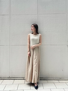 「スタイリング」｜「アイテム（ワンピース/ドレス）」を使った、akariさん（レディース・154cm）の夏コーディネート