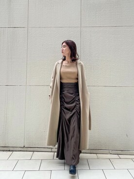 「スタイリング」｜「アイテム（ジャケット/アウター）」を使った、akariさん（レディース・154cm）の秋コーディネート