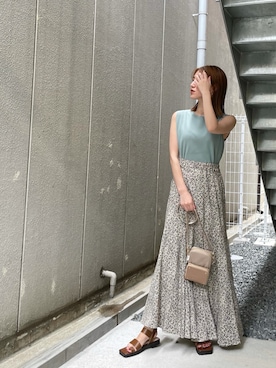 「スタイリング」｜akariさん（レディース・154cm）の夏コーディネート