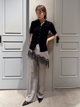 「ELENDEEK（エレンディーク）のアイテム」を使った、akariさん（レディース・154cm）の春コーディネート