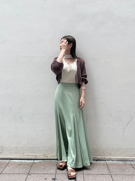「スタイリング」｜akariさん（レディース・154cm）の夏コーディネート