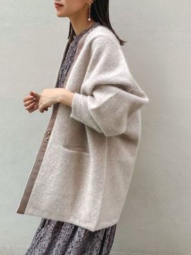 「スタイリング」｜「アイテム（アクセサリー）」を使った、akariさん（レディース・154cm）の秋コーディネート