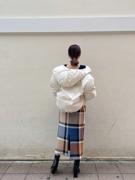 「スタイリング」｜「アイテム（ジャケット/アウター）」を使った、akariさん（レディース・154cm）の秋コーディネート
