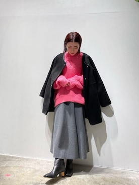 「コーディネート」｜「アイテム（ブーツ）」を使った、akariさん（レディース・154cm）の秋コーディネート