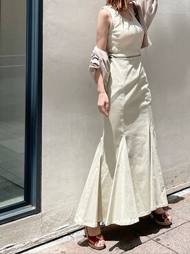 「スタイリング」｜「アイテム（アクセサリー）」を使った、akariさん（レディース・154cm）の夏コーディネート