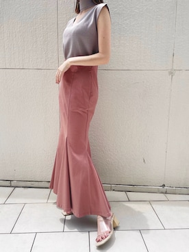 「アイテム（サンダル、その他）」を使った、akariさん（レディース・154cm）の夏コーディネート