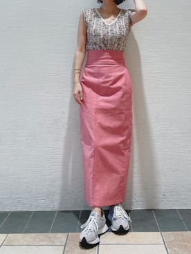 「LAGUNAMOON（ラグナムーン）のアイテム（ブレスレット）」を使った、akariさん（レディース・154cm）の春コーディネート