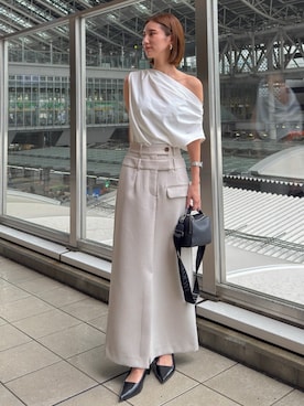 「アイテム（パンプス）」を使った、akariさん（レディース・155cm・20代）の夏コーディネート