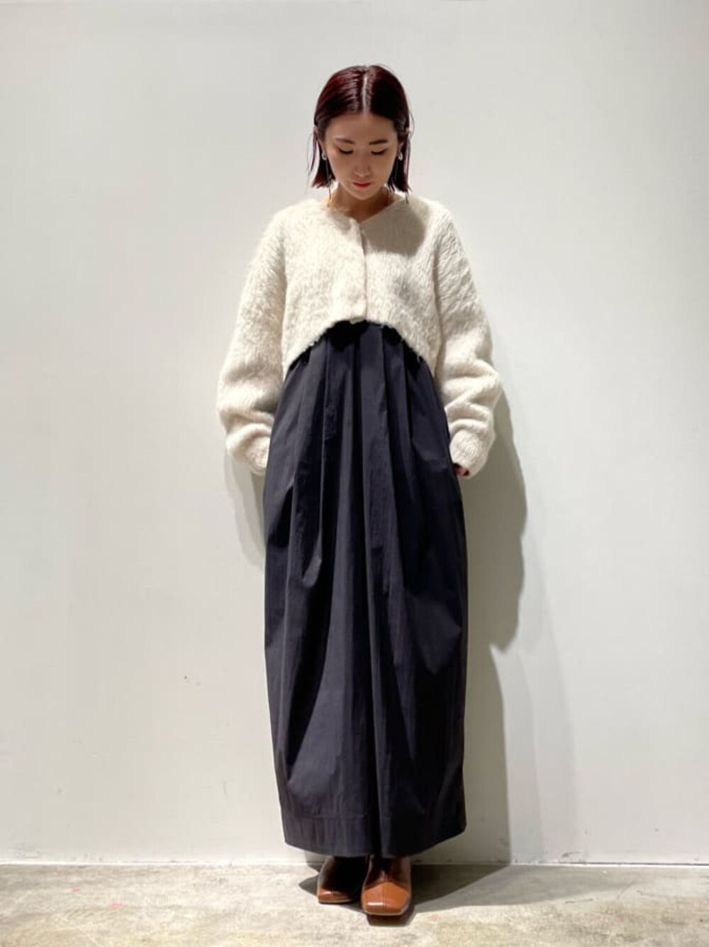 エレンディーク パディングフォルムコート イエロー