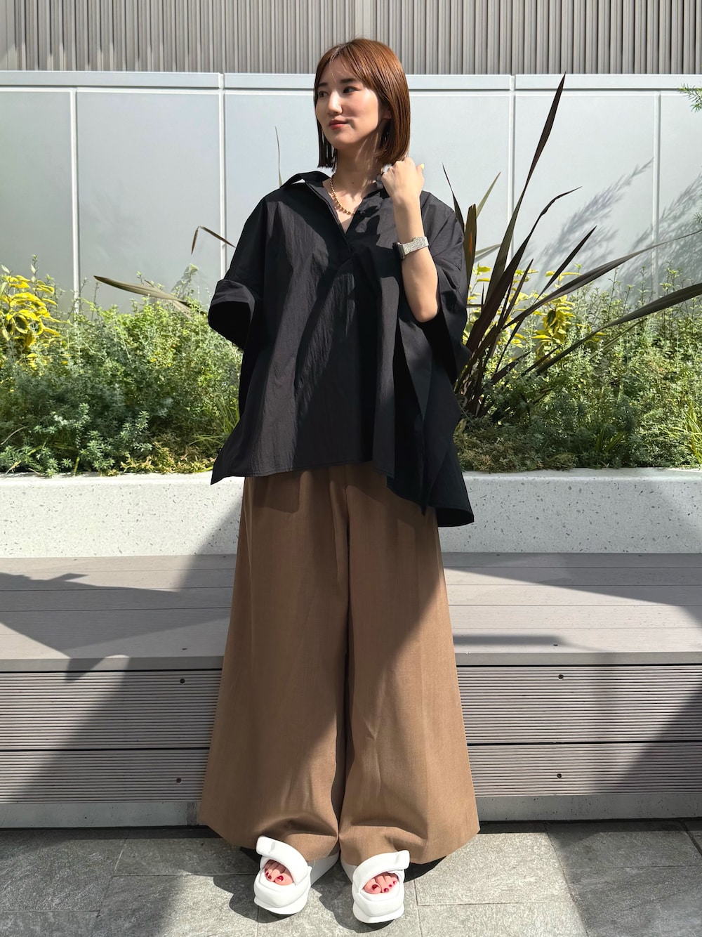 完売品FUJIKO×ELENDEEK 2WAYSHEERCHECK FLARED 完売品FUJIKO×ELENDEEK