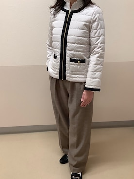 「オフィススタイル」｜「アイテム（ブルゾン）」を使った、BRICK HOUSE by Tokyo Shirts 札幌発寒イオンモール店さん（レディース・165cm）の秋コーディネート