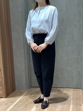 「アイテム（シャツ/ブラウス、シルバー系）」を使った、BRICK HOUSE by Tokyo Shirts 札幌発寒イオンモール店さん（レディース・150cm）の春コーディネート