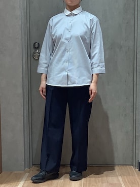 「東京シャツ」｜BRICK HOUSE by Tokyo Shirts 札幌発寒イオンモール店さん（レディース・156cm）の春コーディネート