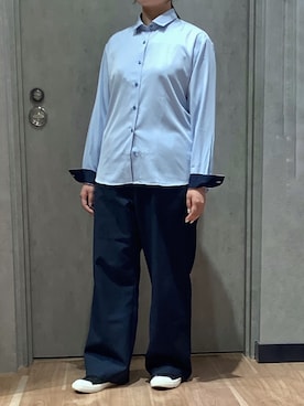 「アイテム（ビジネスシャツ）」を使った、BRICK HOUSE by Tokyo Shirts 札幌発寒イオンモール店さん（レディース・156cm）の冬コーディネート