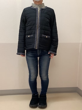 「オフィススタイル」｜「アイテム（ブルゾン）」を使った、BRICK HOUSE by Tokyo Shirts 札幌発寒イオンモール店さん（レディース・150cm）の冬コーディネート