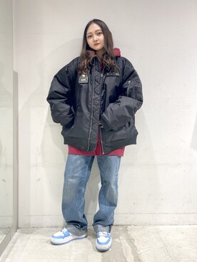 西田 絵理さん（レディース・152cm）の秋コーディネート