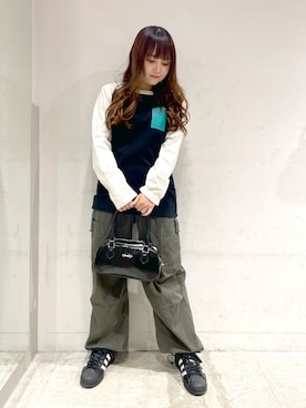 西田 絵理さん（レディース・152cm）の秋コーディネート