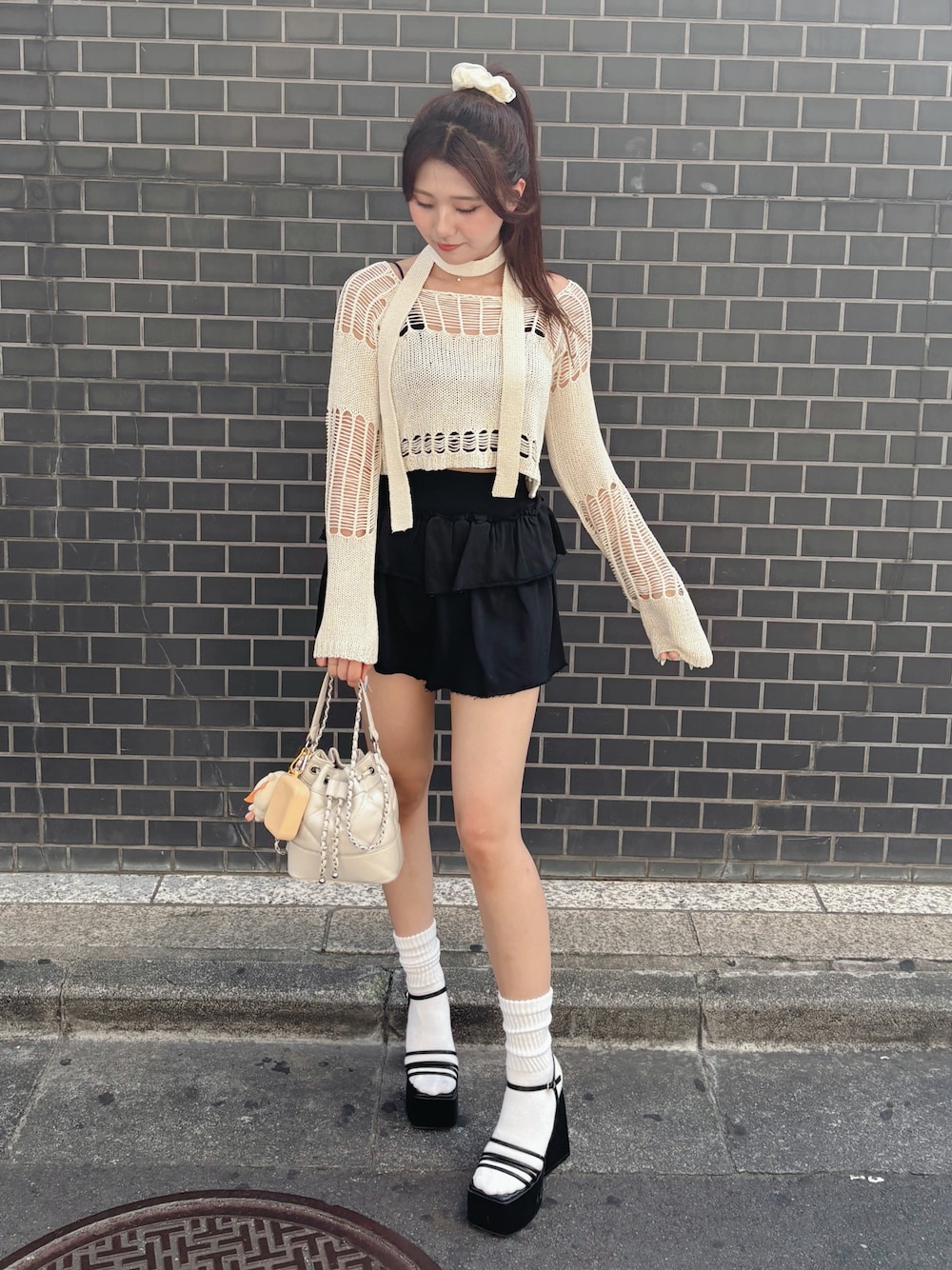 美品 CrankyClub ラルクアンシエル ラグランスリーブ メッシュ y2k 美品 CrankyClub ラルクアンシエル ラグランスリーブ メッシュ
