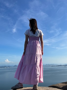 「大人可愛い女子」｜rinchan66さん（レディース・160cm）の夏コーディネート