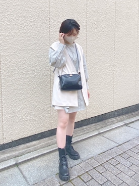 「Heather（ヘザー）のアイテム（その他アウター）」を使った、I v yさん（レディース・153cm）の春コーディネート