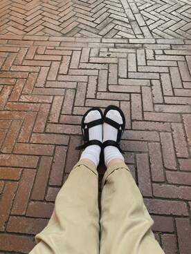 「Teva（テバ）のアイテム（サンダル、ブラック系）」を使った、20130206haruさん（レディース・154cm）の春コーディネート