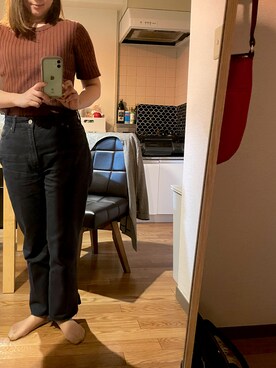 「Mila Owen（ミラオーウェン）のアイテム（デニムパンツ、ブラック系）」を使った、20130206haruさん（レディース・154cm）の春コーディネート