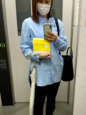 「ROPE'（ロペ）のアイテム（シャツ/ブラウス、ブルー系）」を使った、20130206haruさん（レディース・154cm）の春コーディネート